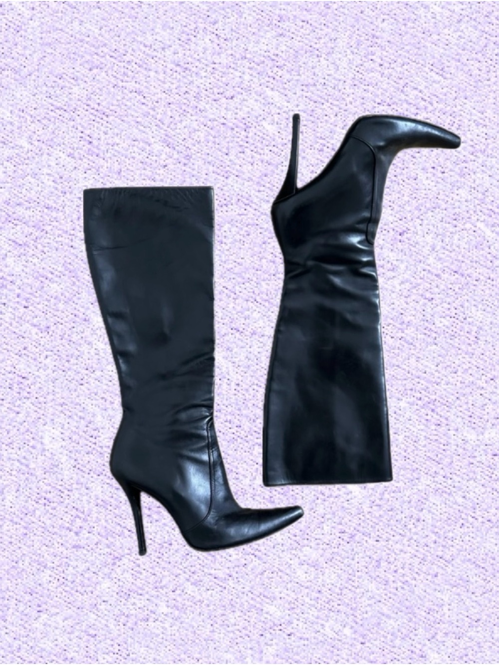 Stuart Weitzman Leather Pointed Stiletto Boots